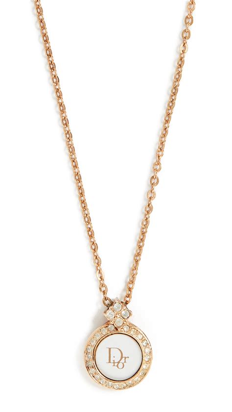 dior gold necklace price